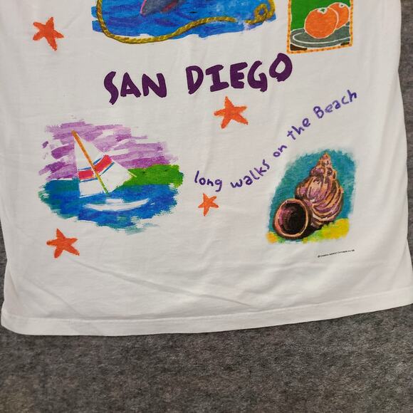 90s Animal Shirt Mens Large San Diego Creative Apparel Concepts Dolphin VTG - Picture 3 of 11
